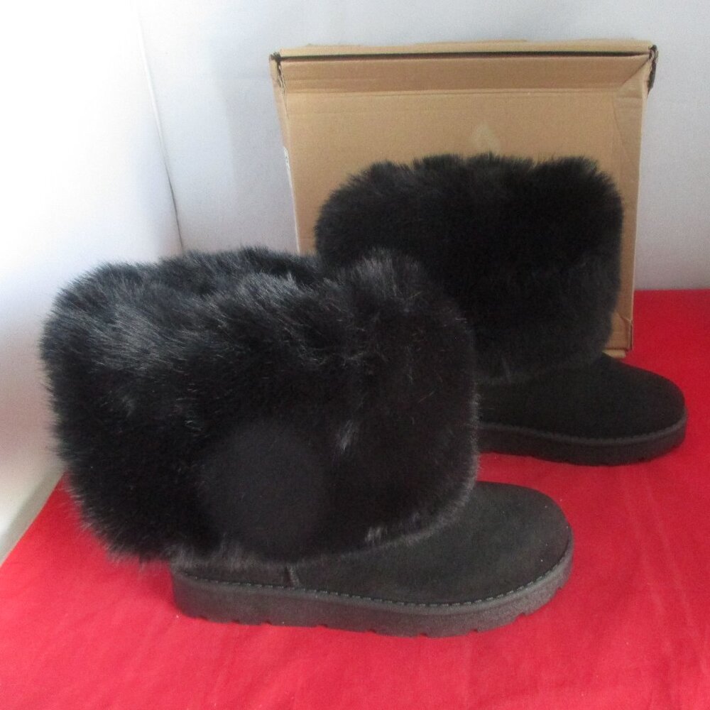 Journee Collection Shanay Cold Weather Boots $100- US Size 6 1/2 - Black - 1140